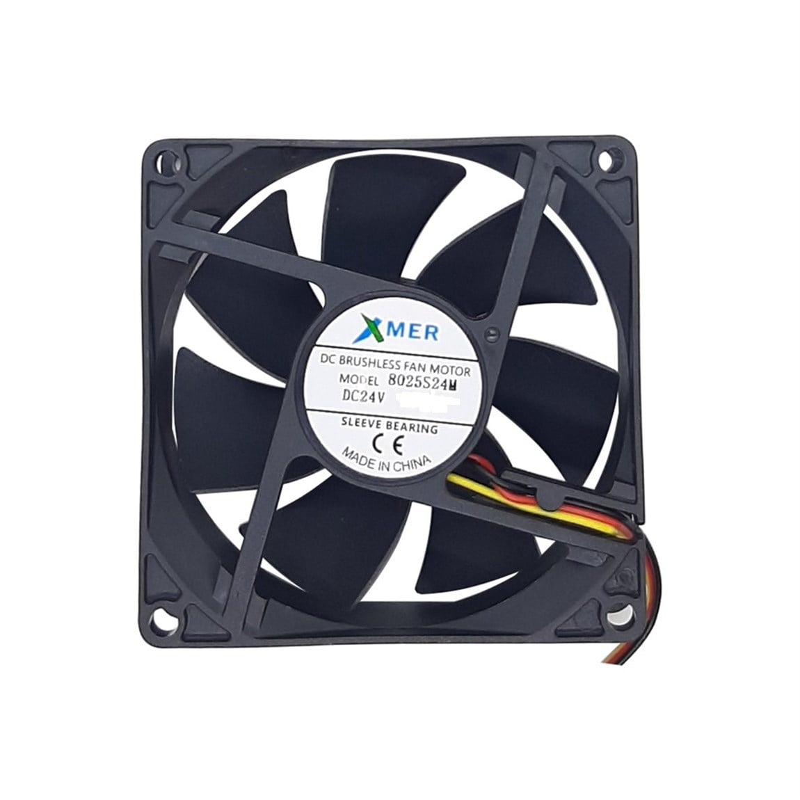 80X80X25mm 24V 0.20A 3P XMER FAN