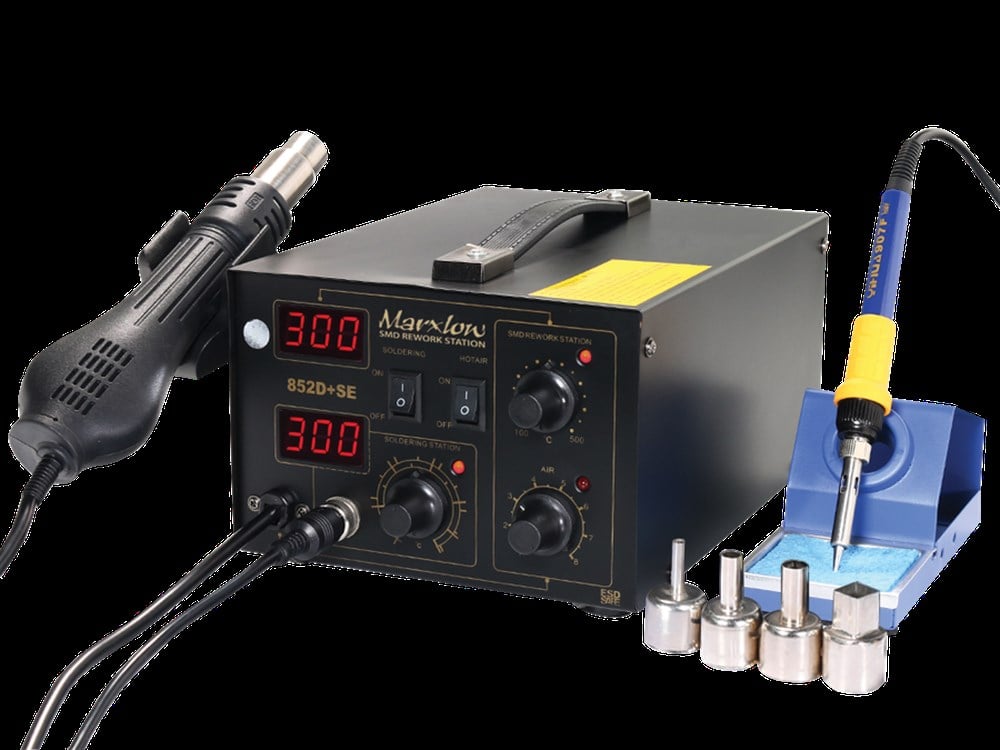 852D+SE Brushless Sıcak Hava ve Lehimleme İstasyonu