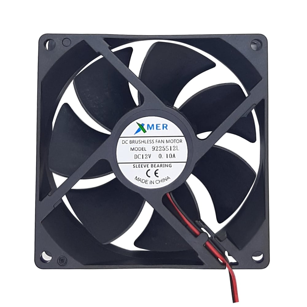 92X92X25mm 12V 0,10A 2P  XMER FAN