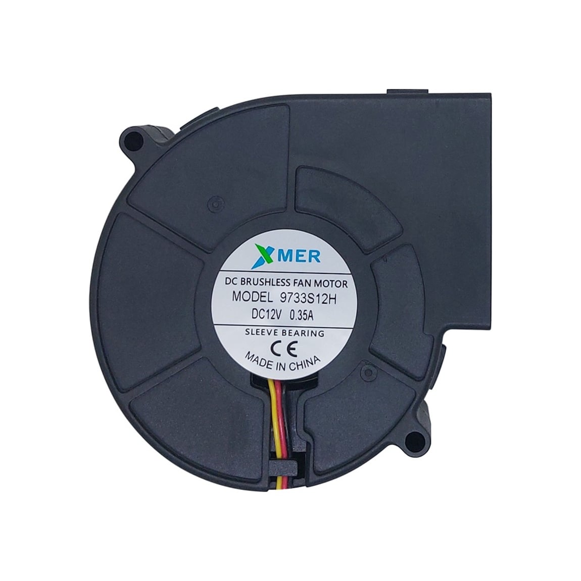 97x97x33mm 12V 0.35A 3P XMER Salyangoz Fan