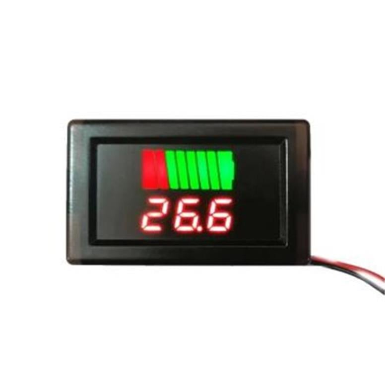 Akü Kapasite Göstergesi  Voltmetreli 12-24VRoboDünya | Akü Kapasite Göstergesi Voltmetreli 12-24V