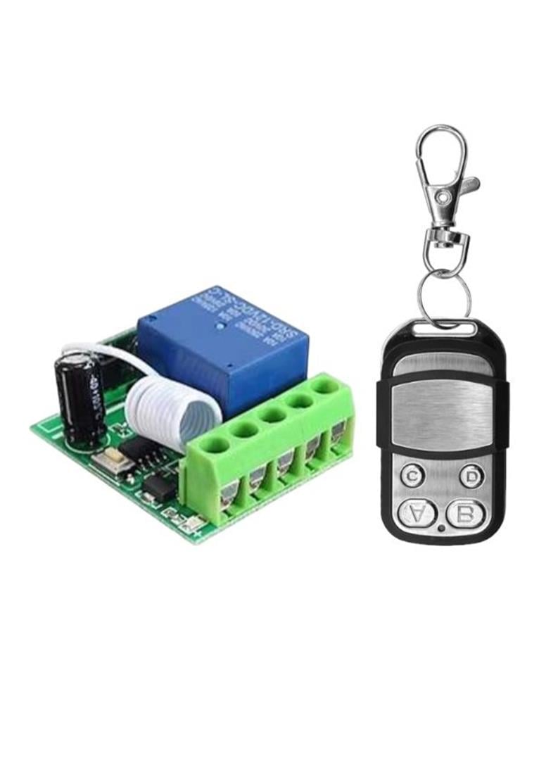 DC 12V 1 Kanallı 433MHz Kablosuz RF Alıcılı Röle Modülü KumandalıRoboDünya | DC 12V 1 Kanallı 433MHz Kablosuz RF Alıcılı Röle Modülü Kumandalı