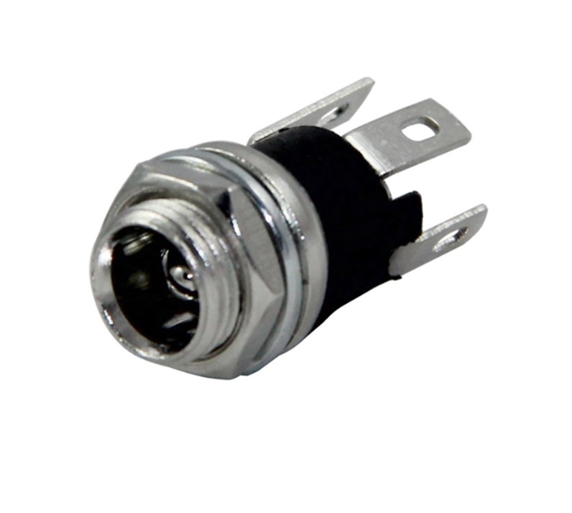 DC Şase 2.1mm Üstten Somunlu