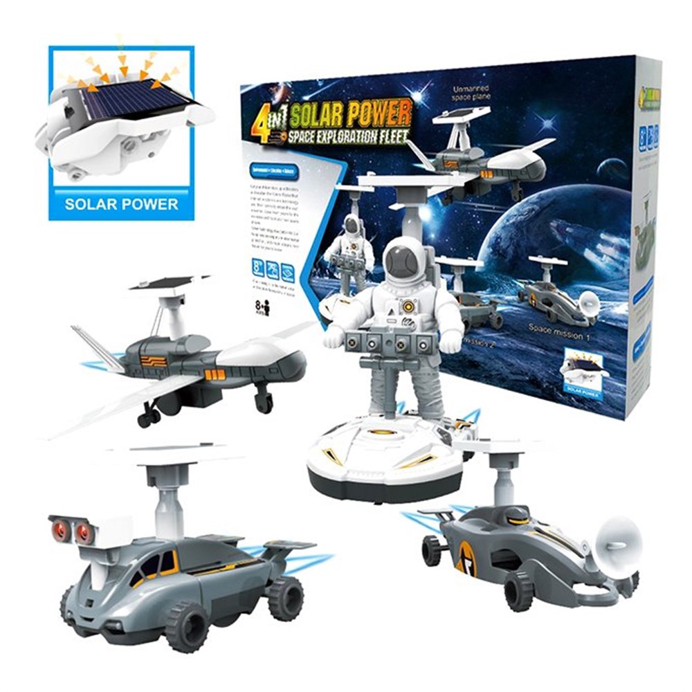 Güneş Enerjili Uzay Space Robot Eğitim Kiti 4'lü