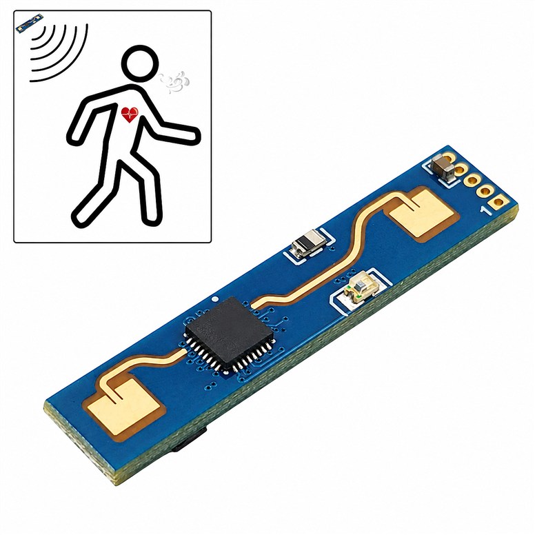 HLK-LD2410B+BLE 24Ghz Radar Hareket Algılama SensörüHLK-LD2410B BLE 24GHz İnsan Varlık Sensörü | Robo Dünya