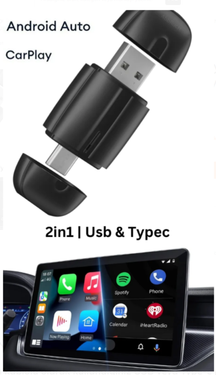 Kablosuz Carplay Adaptörü - Wireless Carplay ÇeviriciKablosuz Carplay Adaptörü - Wireless Carplay Çevirici