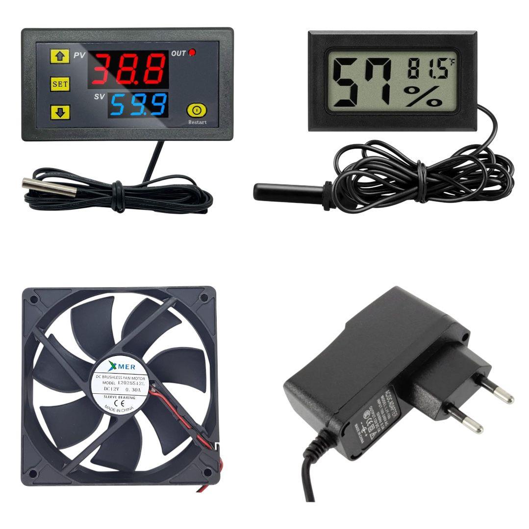 Kuluçka makinesi seti, Kuluçka, W3230 termostat, Kuluçka termostat, Kuluçka Büyük Fan, Kuluçka termometreKuluçka makinesi seti, Kuluçka, W3230 termostat, Kuluçka termostat, Kuluçka Büyük Fan, Kuluçka termometre