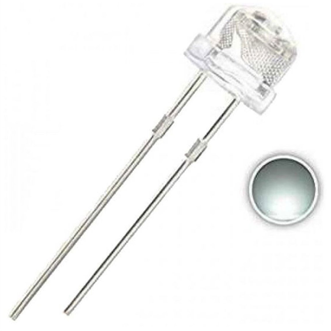 Mantar LED Beyaz 4.8mm 1000 AdetMantar LED Beyaz 4.8mm 1000 Adet