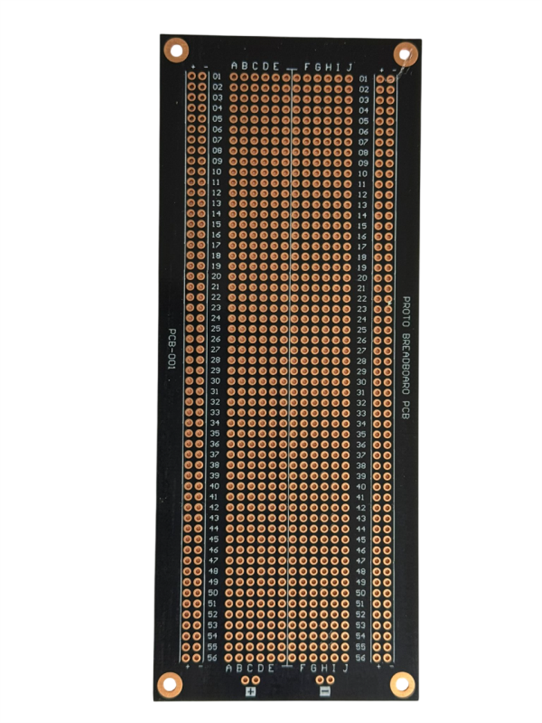 PCB-001 164x64MM 900 Noktalı Siyah PCB Proto BoardPCB-001 164x64 mm 900 Noktalı Proto Board | Robo Dünya