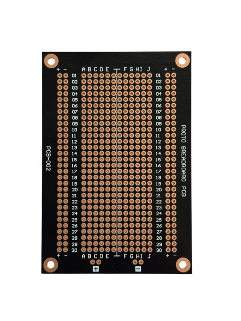 PCB-002 94x64MM 484 Noktalı Siyah PCB Proto BoardPCB-002 94x64 mm 484 Noktalı Proto Board | Robo Dünya