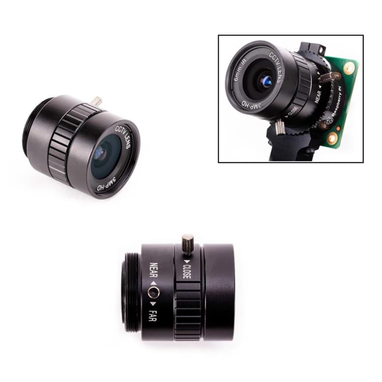RASPBERRY Pi GENİŞ AÇI LENS 6mm ORJİNALRASPBERRY Pi GENİŞ AÇI LENS 6mm ORJİNAL