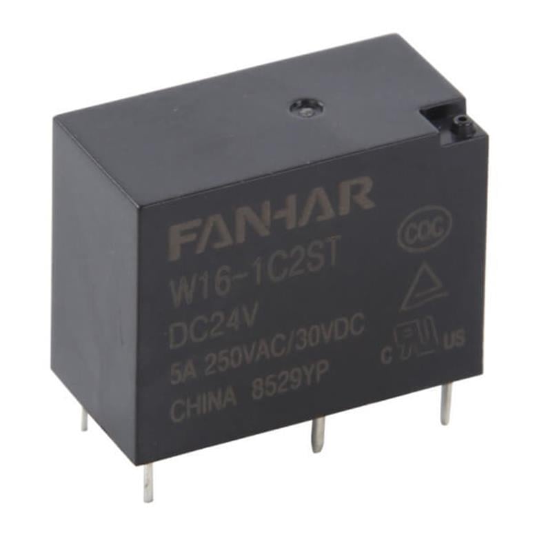 RELAY POWER 5A 12VDC 1FormC (ALQ) FANHARRELAY POWER 5A 12VDC 1FormC (ALQ) FANHAR