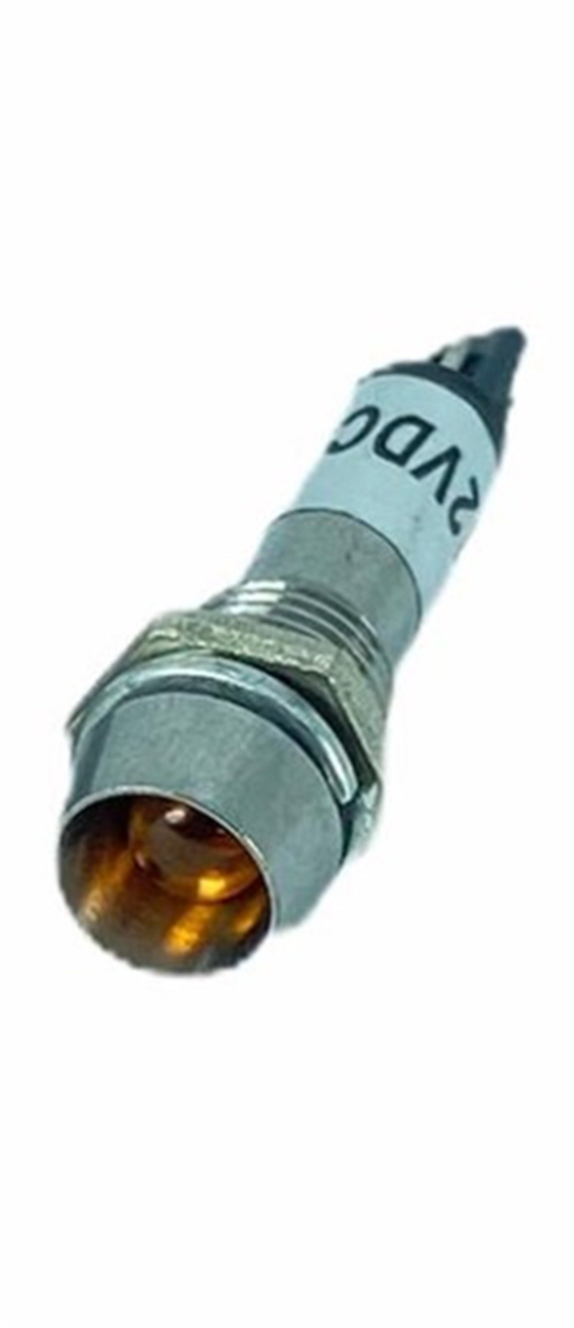 SİNYAL LAMBASI LEDLİ METAL 8MM 12V SARI