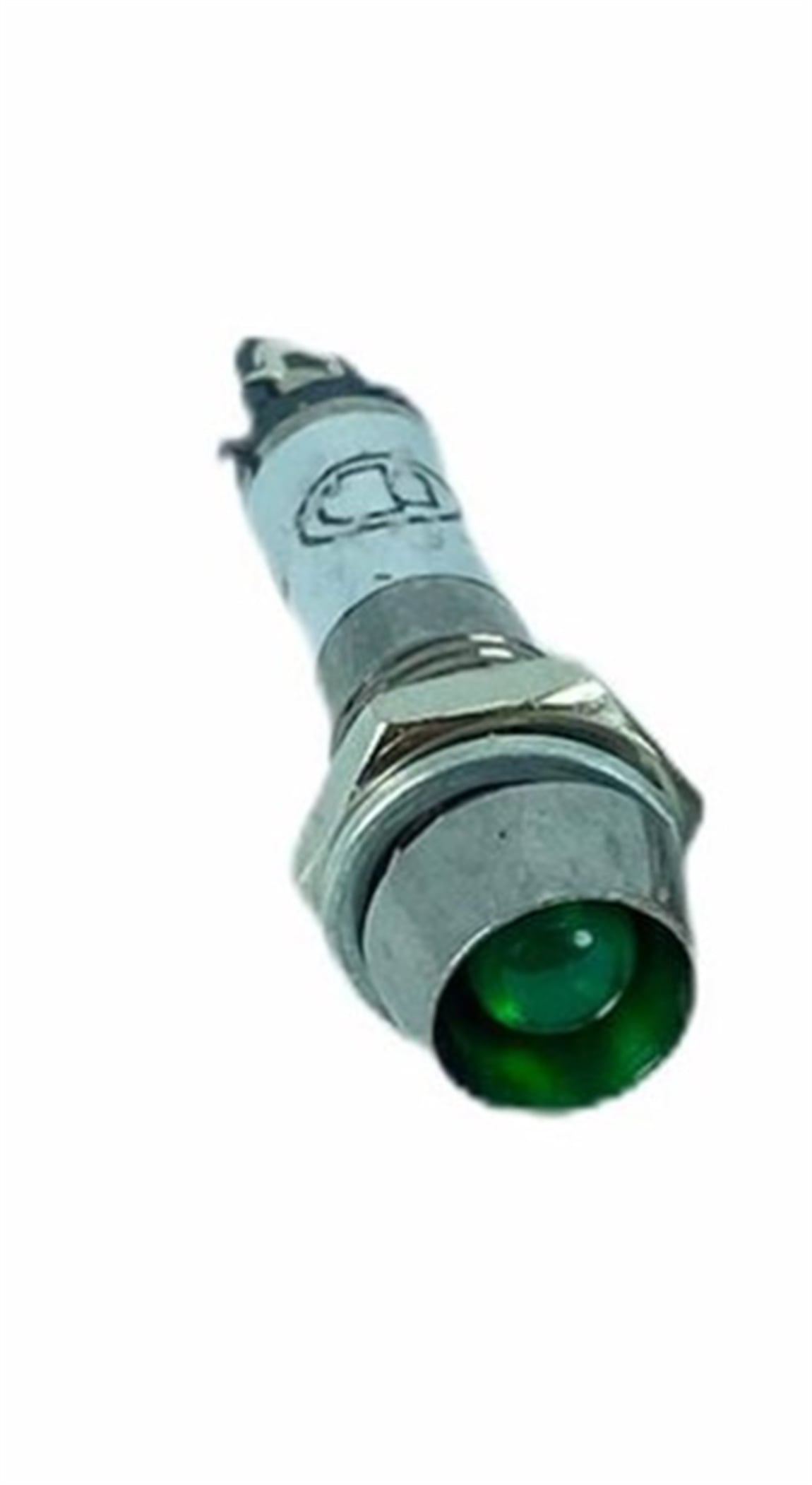 SİNYAL LAMBASI LEDLİ METAL 8MM 24V YEŞİL
