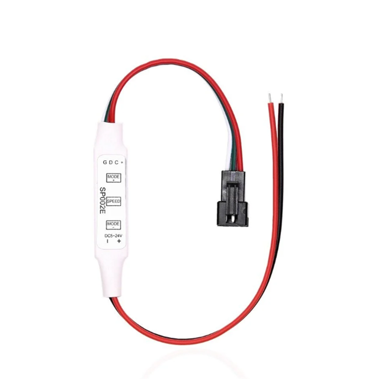 WS2811 WS2812B LED Işık Şeridi için 5 -24V Mini 3 Tuşlu LED Kontrol CihazıWS2811 WS2812B LED Işık Şeridi için 5 -24V Mini 3 Tuşlu LED Kontrol Cihazı