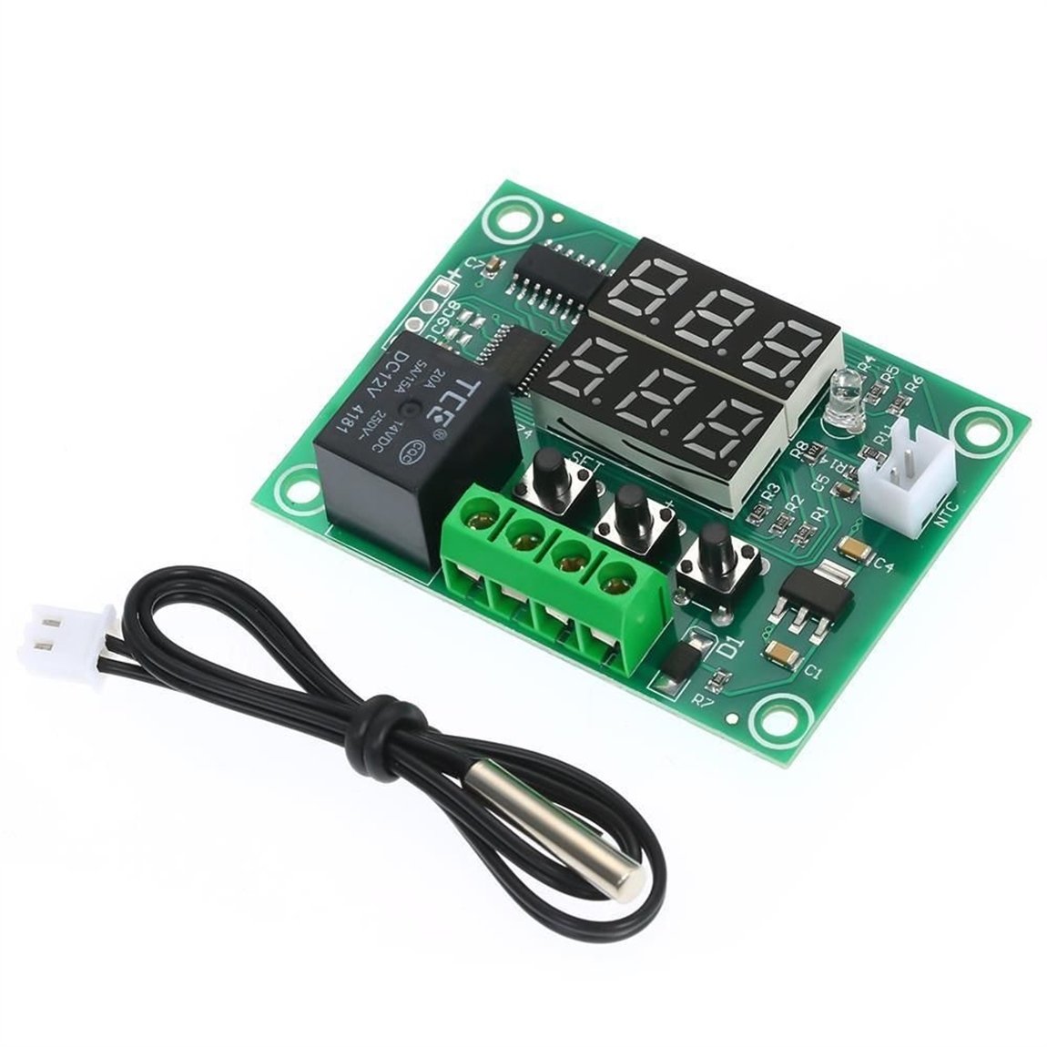 XH-W1219 12V Röle Çıkışlı Dijital Termostat - Sıcaklık Kontrol ModülüXH-W1219 12V Röle Çıkışlı Dijital Termostat - Sıcaklık Kontrol Modülü