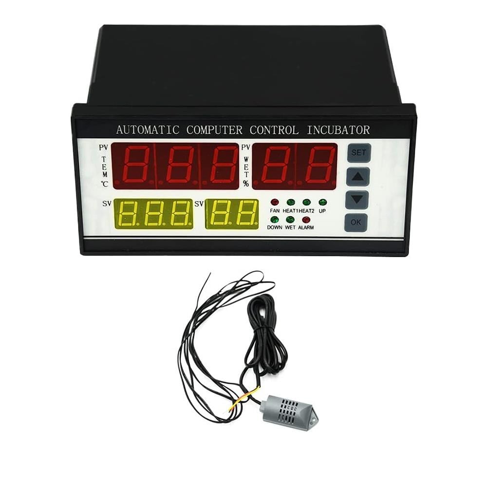 XM-18 AC 220V Dijital Nem ve Sıcaklık Kontrol Cihazı Otomatik Kuluçka İnkübatör TermostatXM-18 220V Nem ve Sıcaklık Kontrol Cihazı | Kuluçka Termostatı