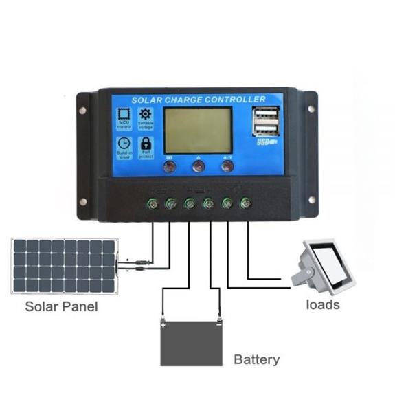 Solar Panel Akü Şarj Cihazı 50A 12/24VSolar Panel Akü Şarj Cihazı 50A 12/24V