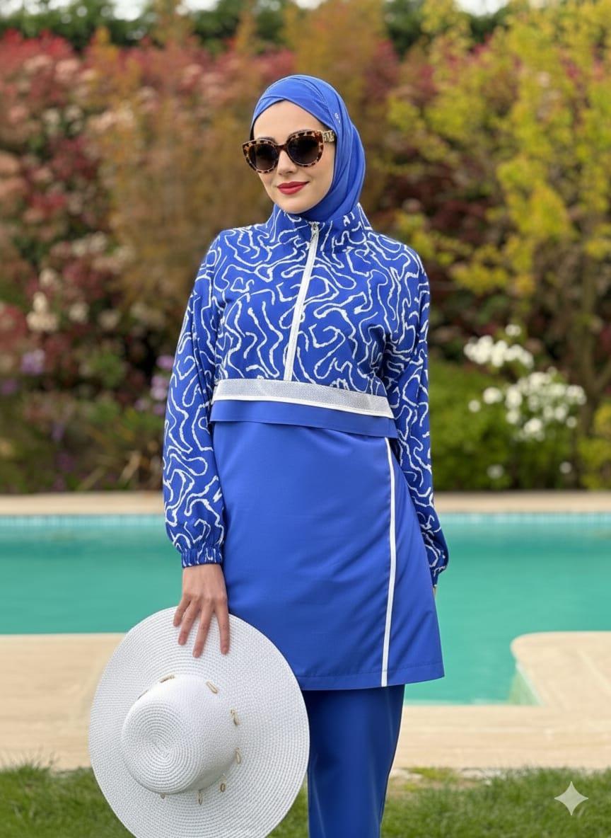 FİLE DETAYLI BİYELİ TESETTÜR MAYO