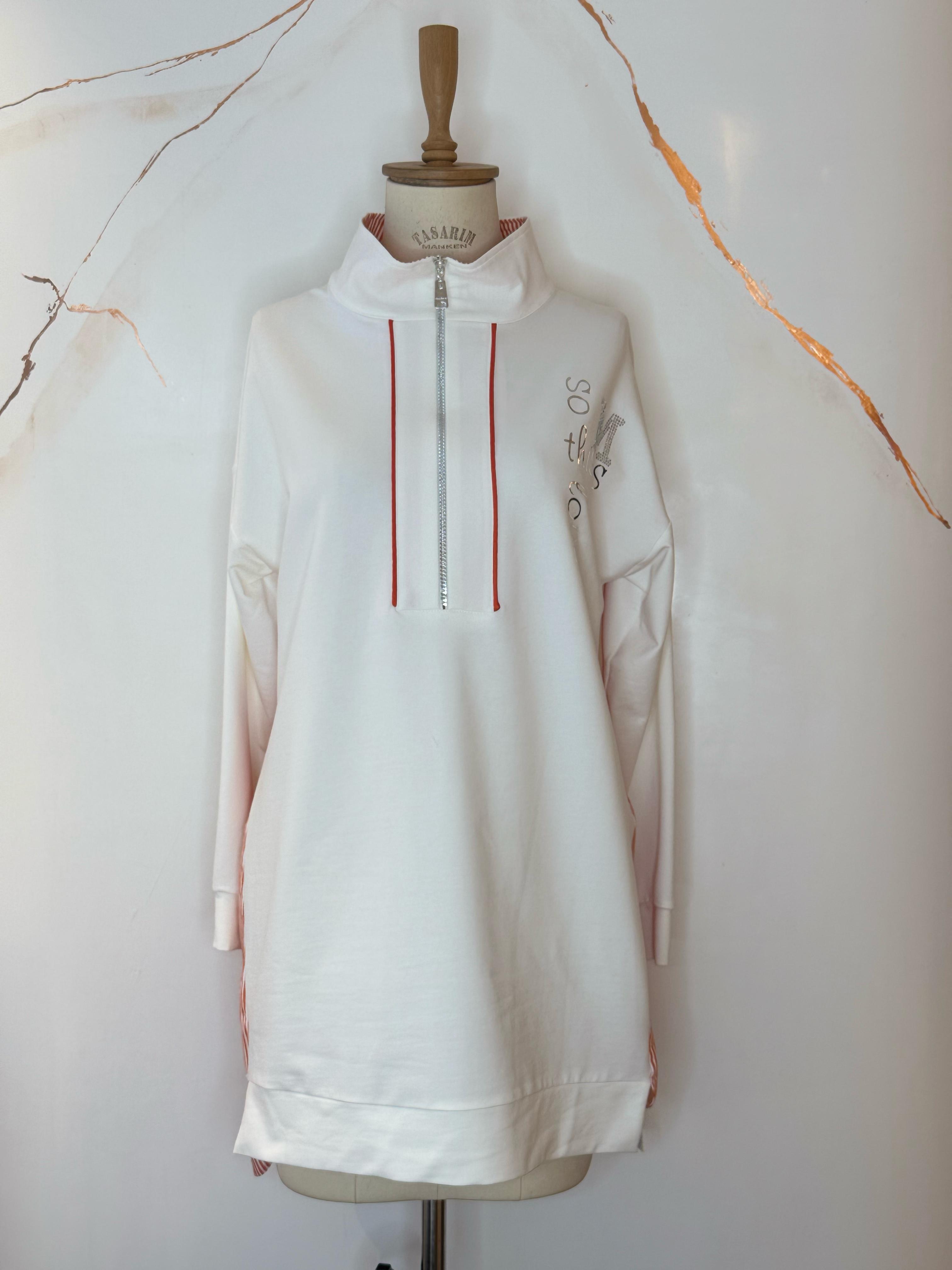 YARIM FERMUARLI SWEATSHİRT