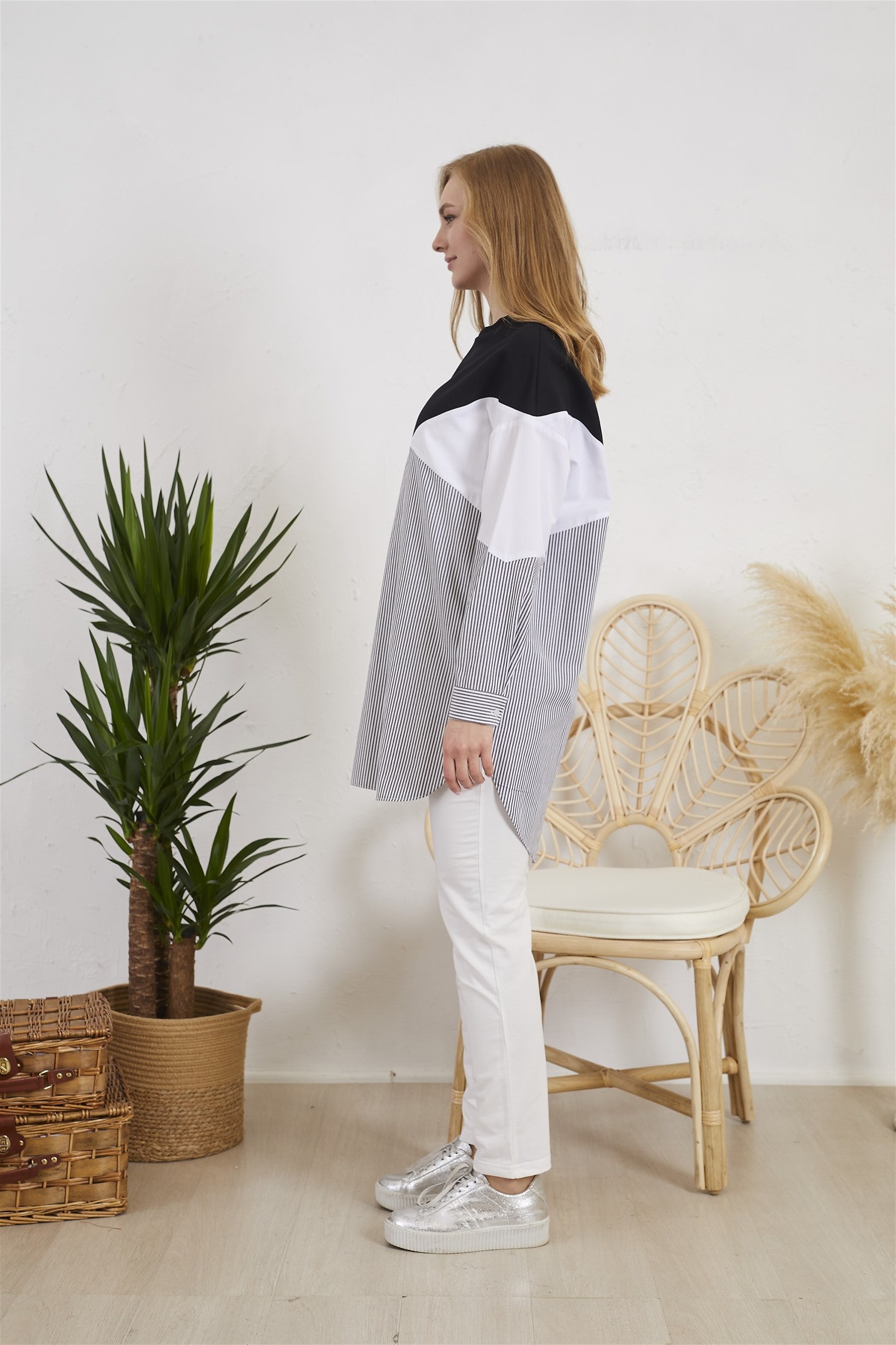 ASİMETRİK DESEN SWEATSHİRT · 5