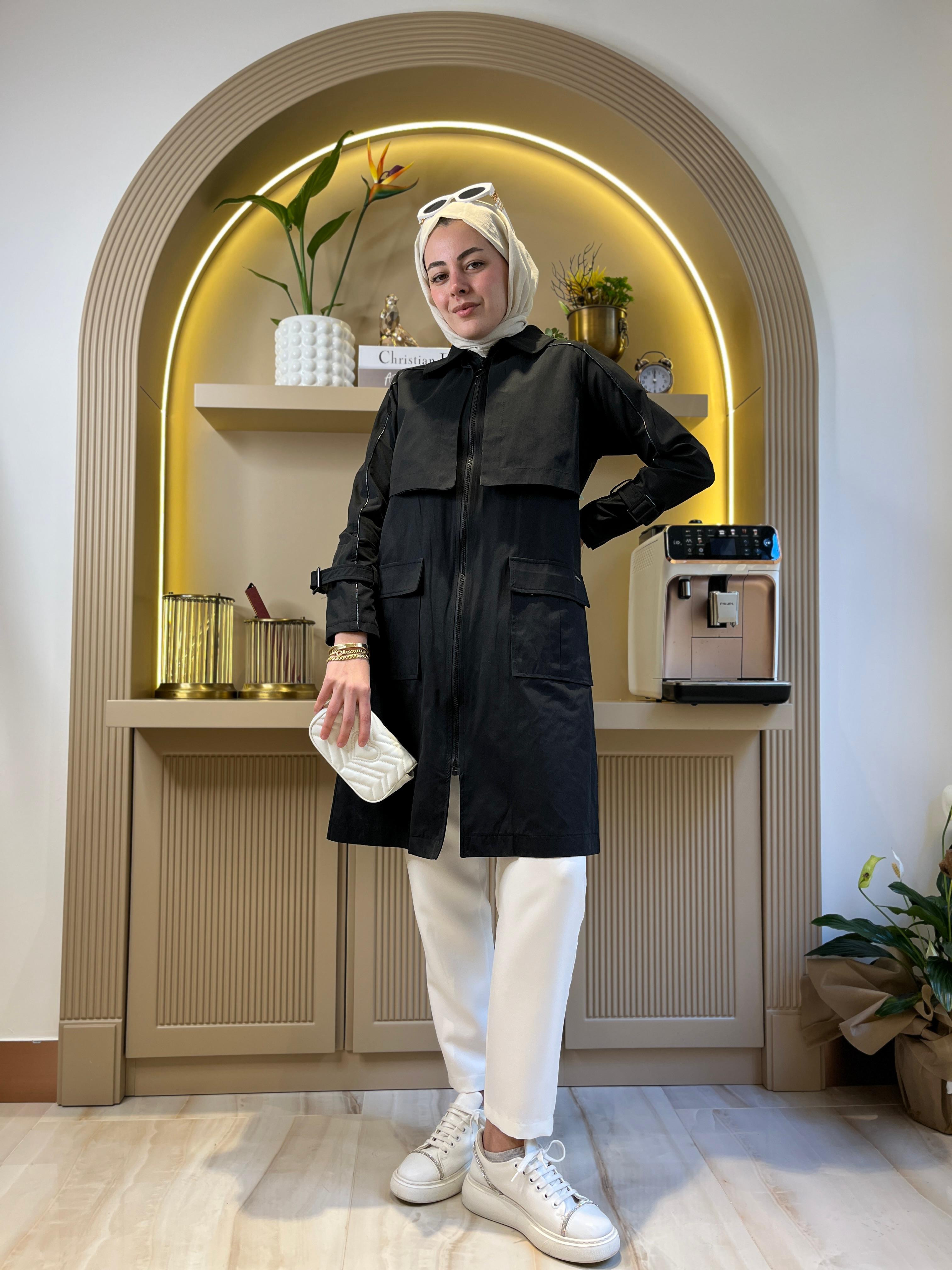 CEPLİ ASTARSIZ TRENCH