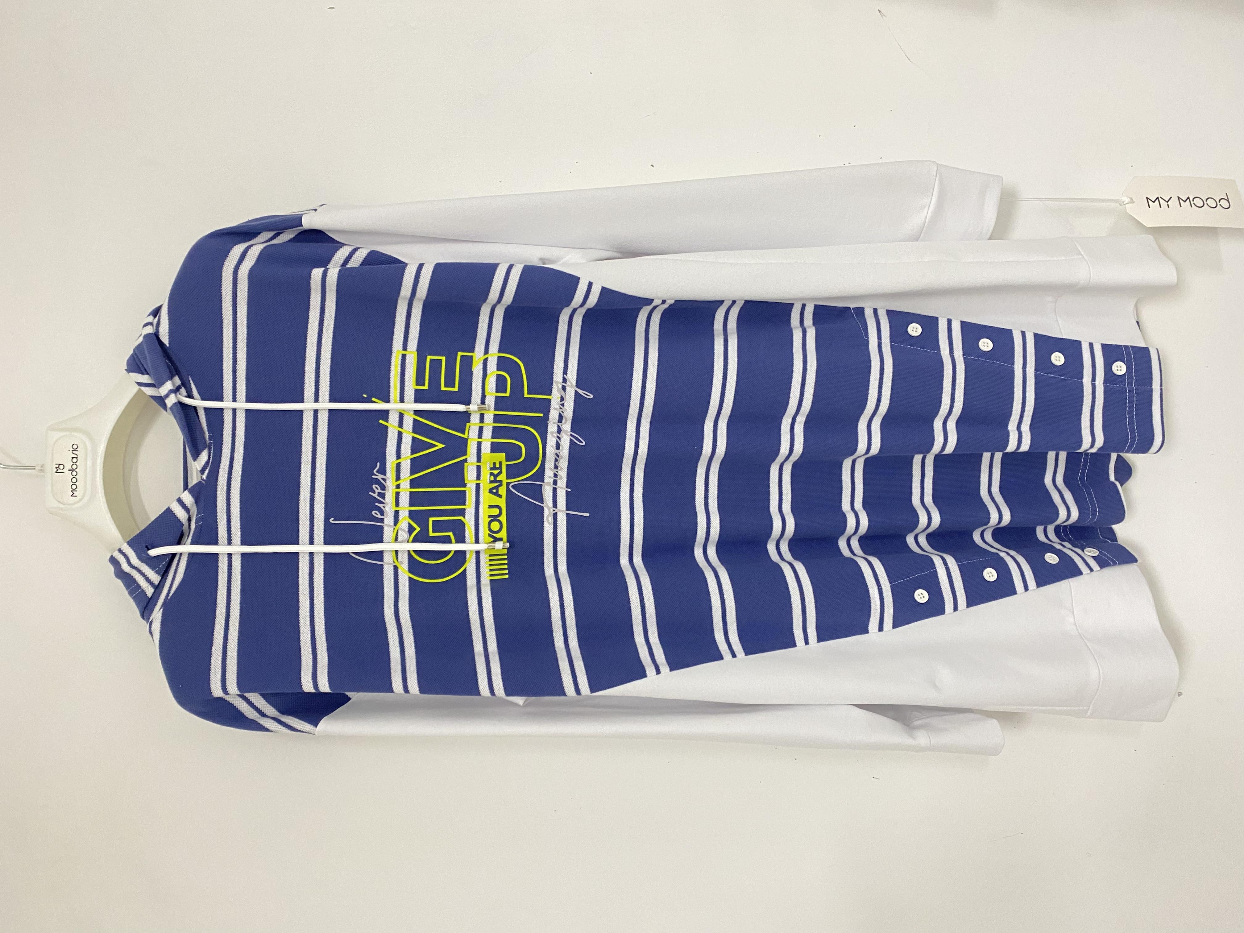 ÇİZGİLİ BASKILI SWEATSHIRT