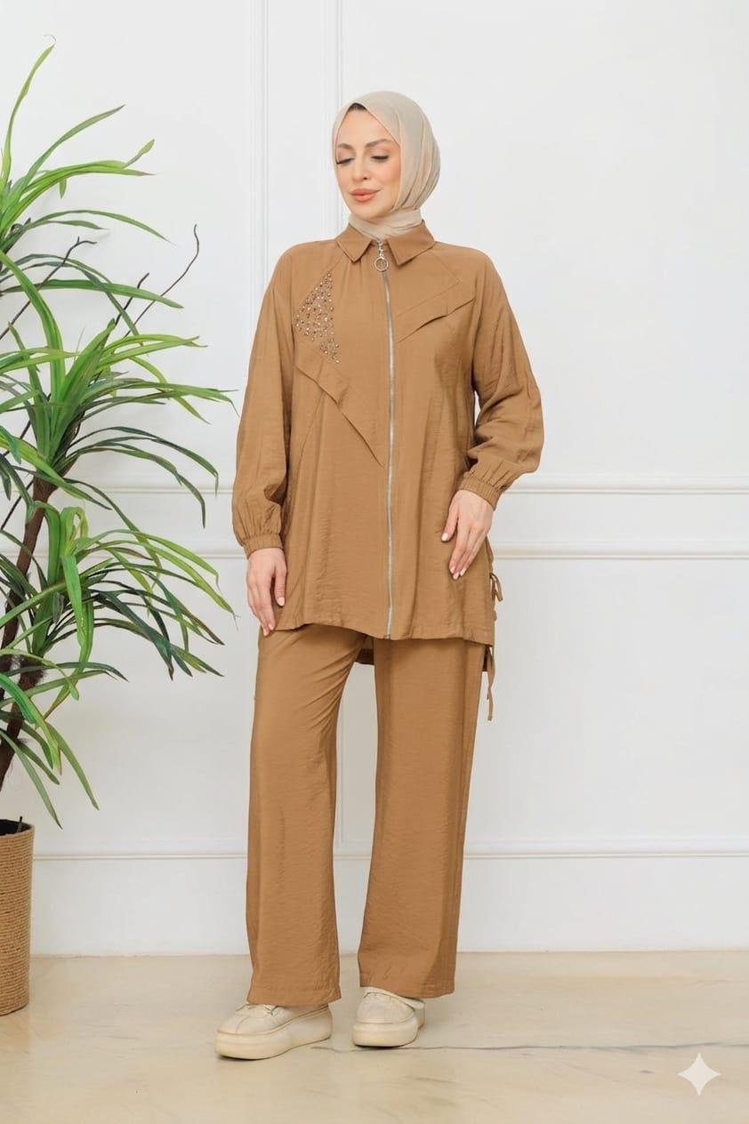 FERMUARLI TAŞLI CUPRA TAKIM