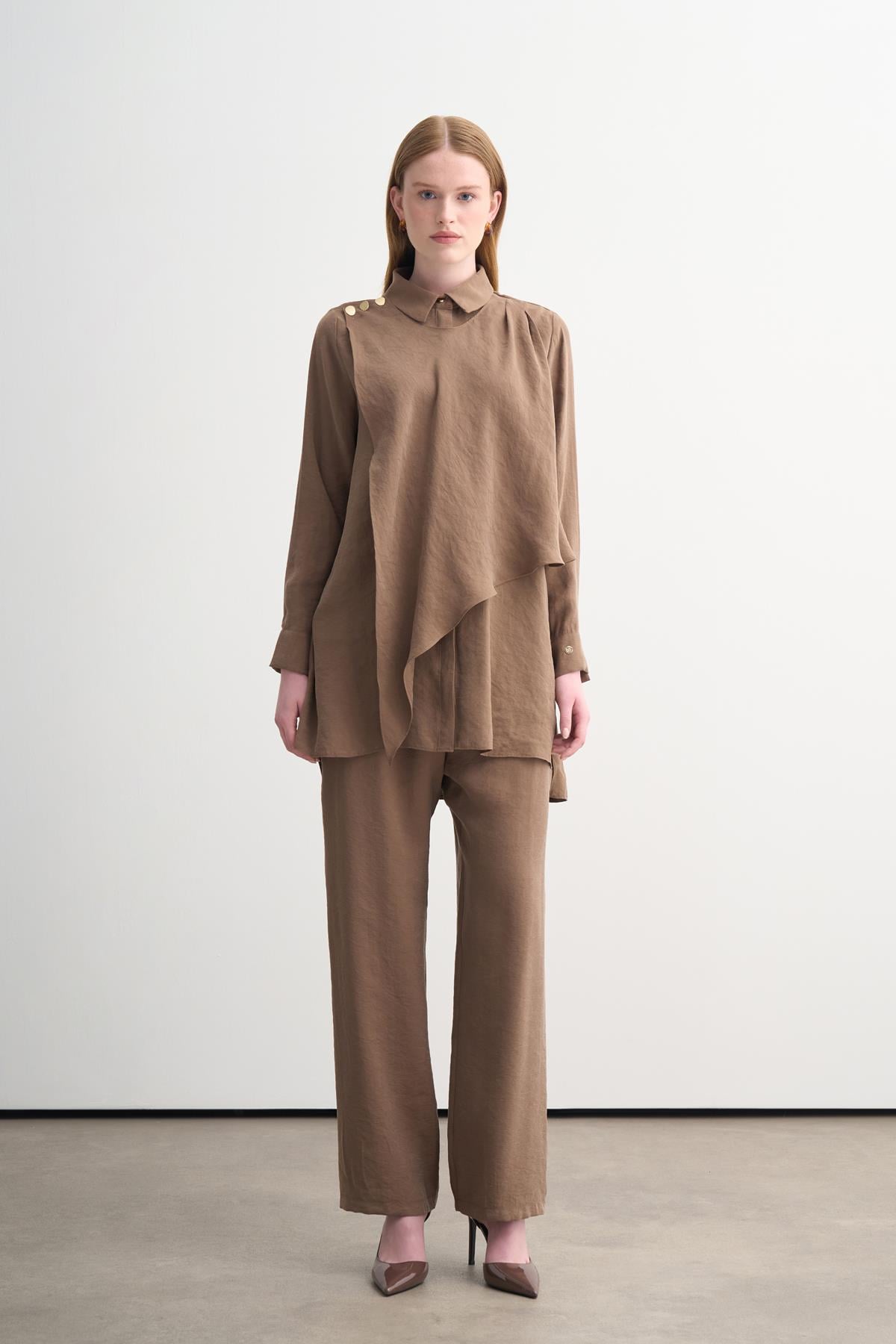 KENDİNDEN DESENLİ BAMBU TAKIM