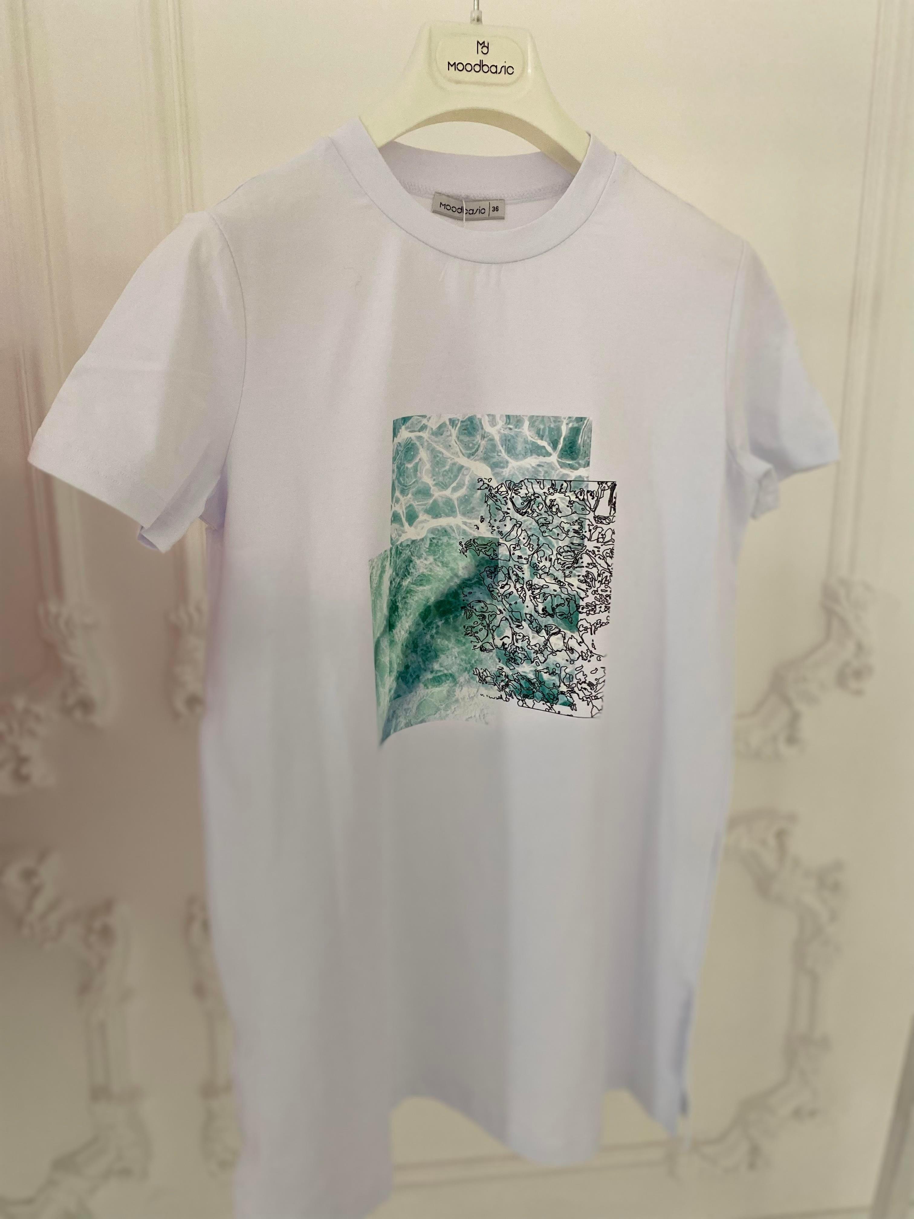 RENKLİ BASKILI T-SHIRT