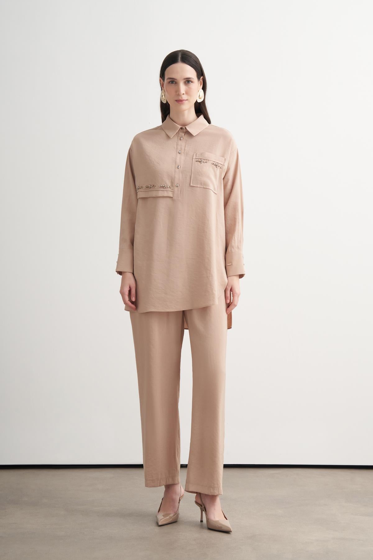 TAŞ İŞLEMELİ CUPRA TAKIM