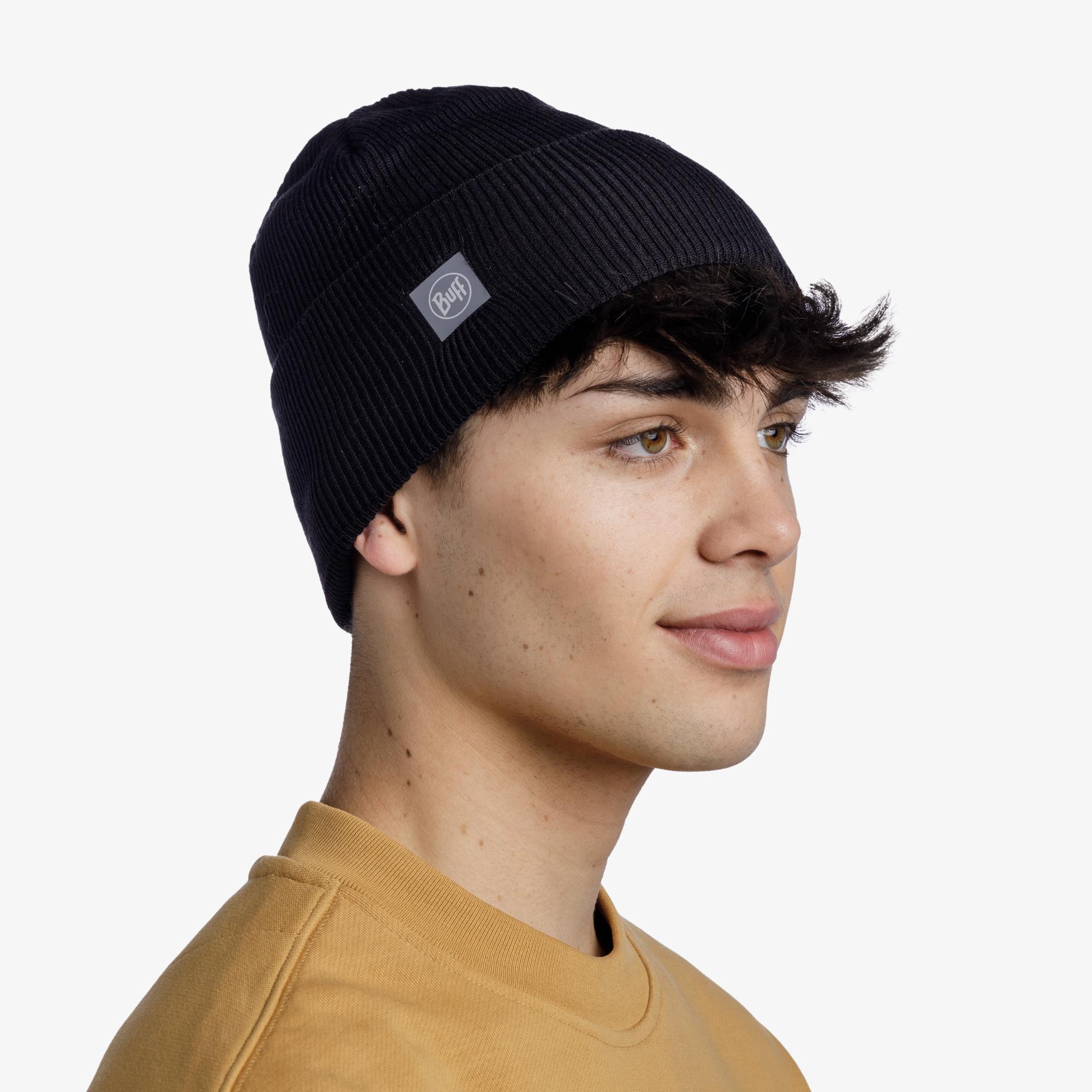 BUFF® CROSSKNIT BEANIE SOLID BLACK BERE