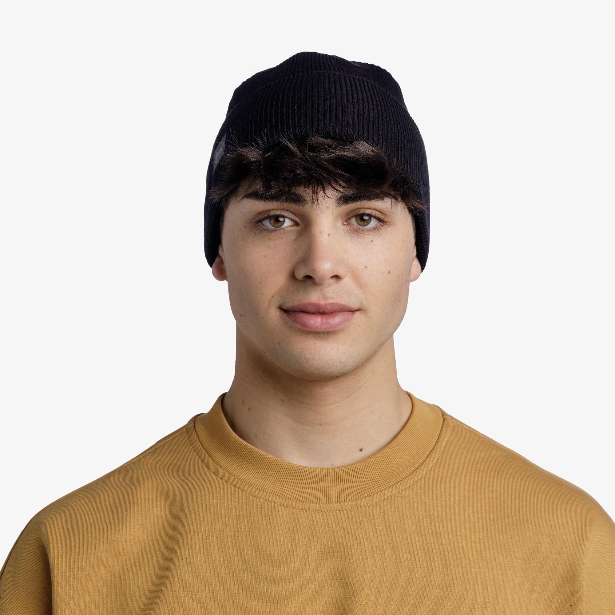 BUFF® CROSSKNIT BEANIE SOLID BLACK BERE