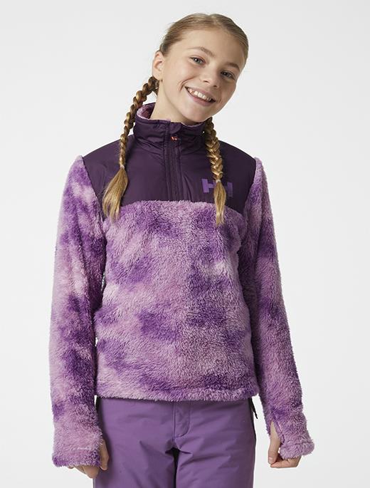 HELLY HANSEN JR CHAMP 1/2 ZIP MIDLAYER POLAR