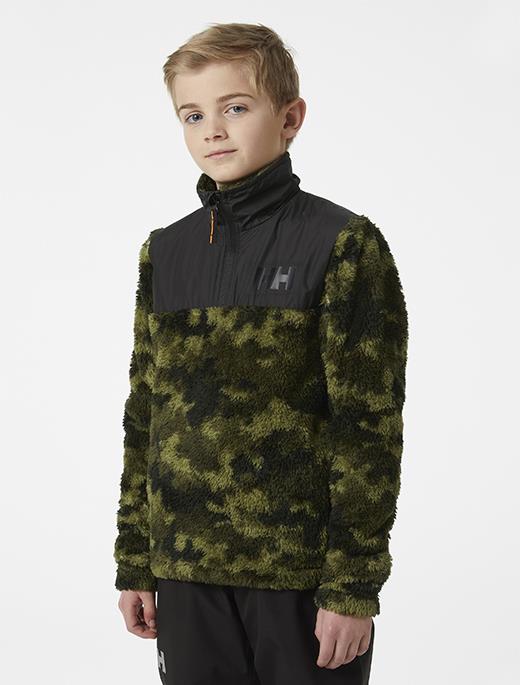 HELLY HANSEN JR CHAMP 1/2 ZIP MIDLAYER POLAR