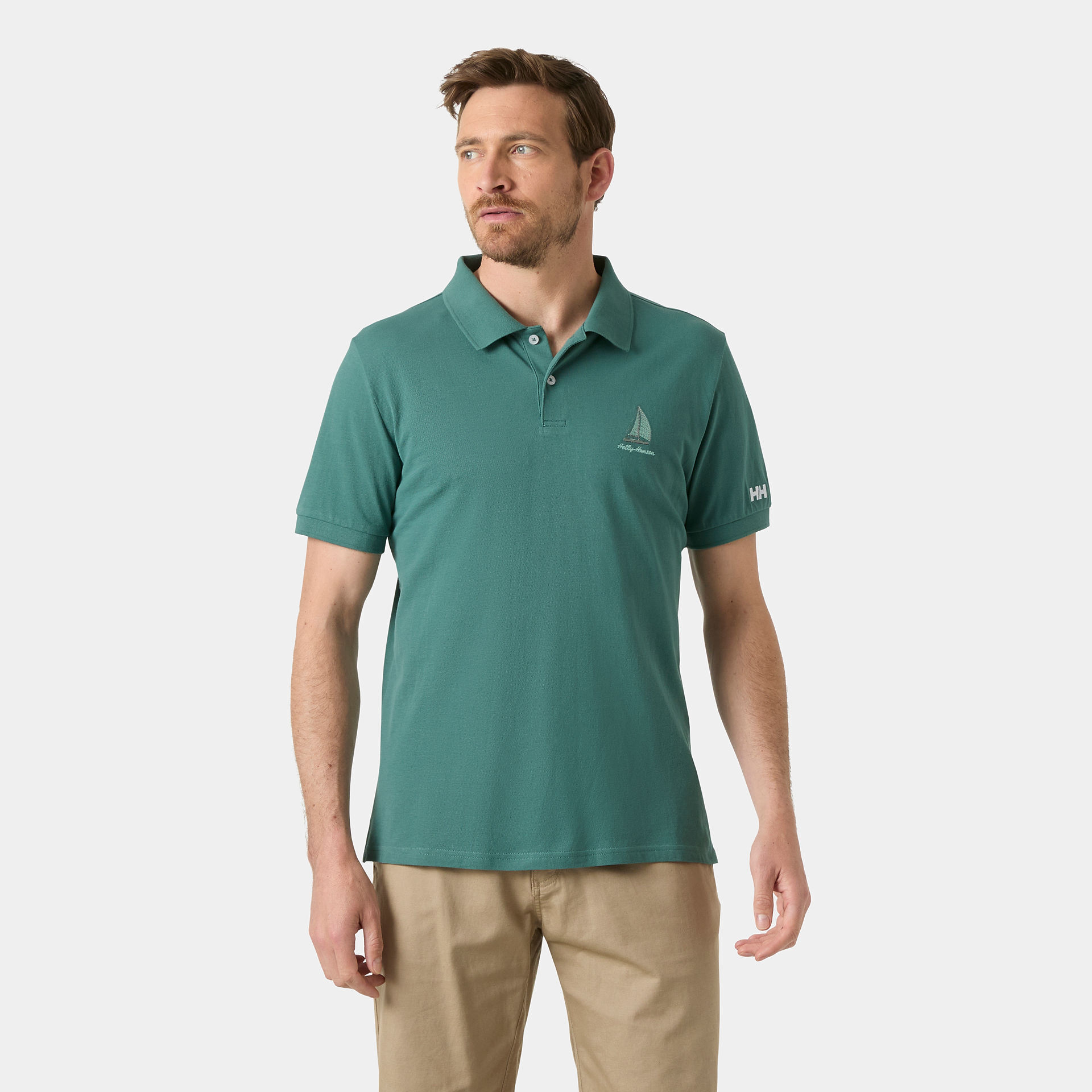 HELLY HANSEN MESSINA GRAPHIC FITTED POLO T-SHIRT