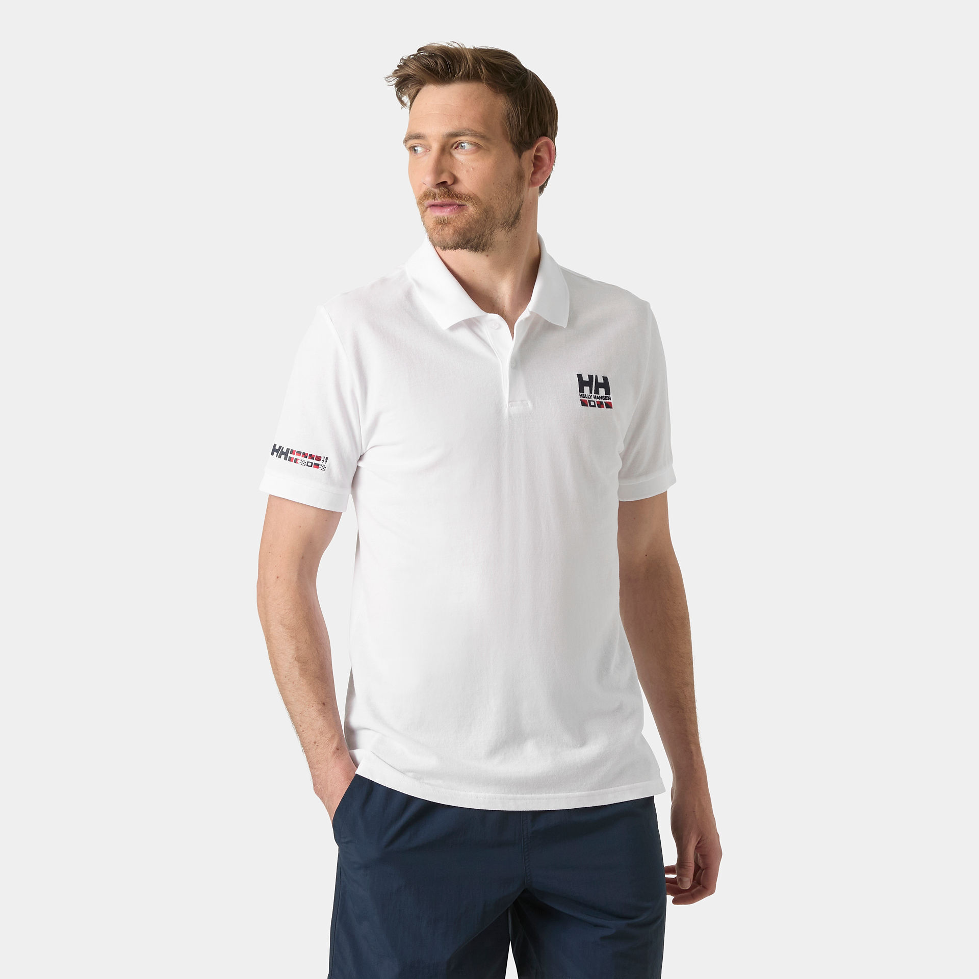 HELLY HANSEN MESSINA GRAPHIC FITTED POLO T-SHIRT