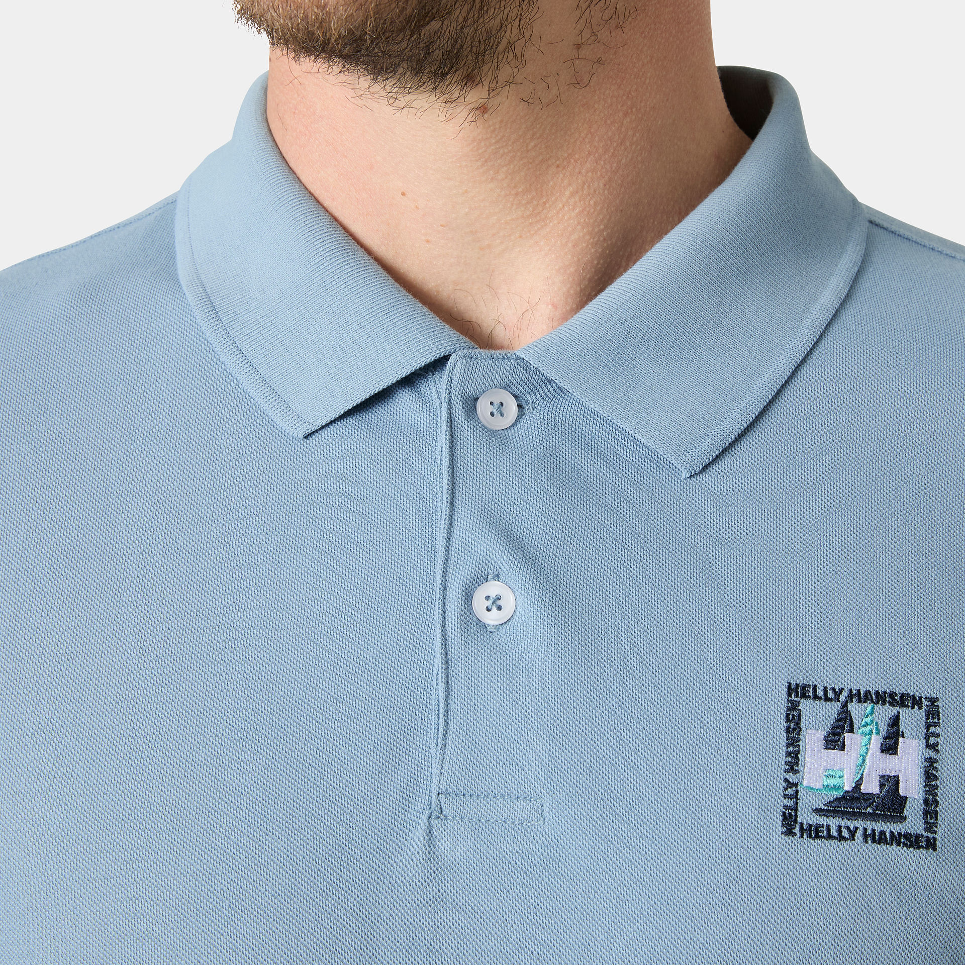 HELLY HANSEN MESSINA GRAPHIC FITTED POLO T-SHIRT