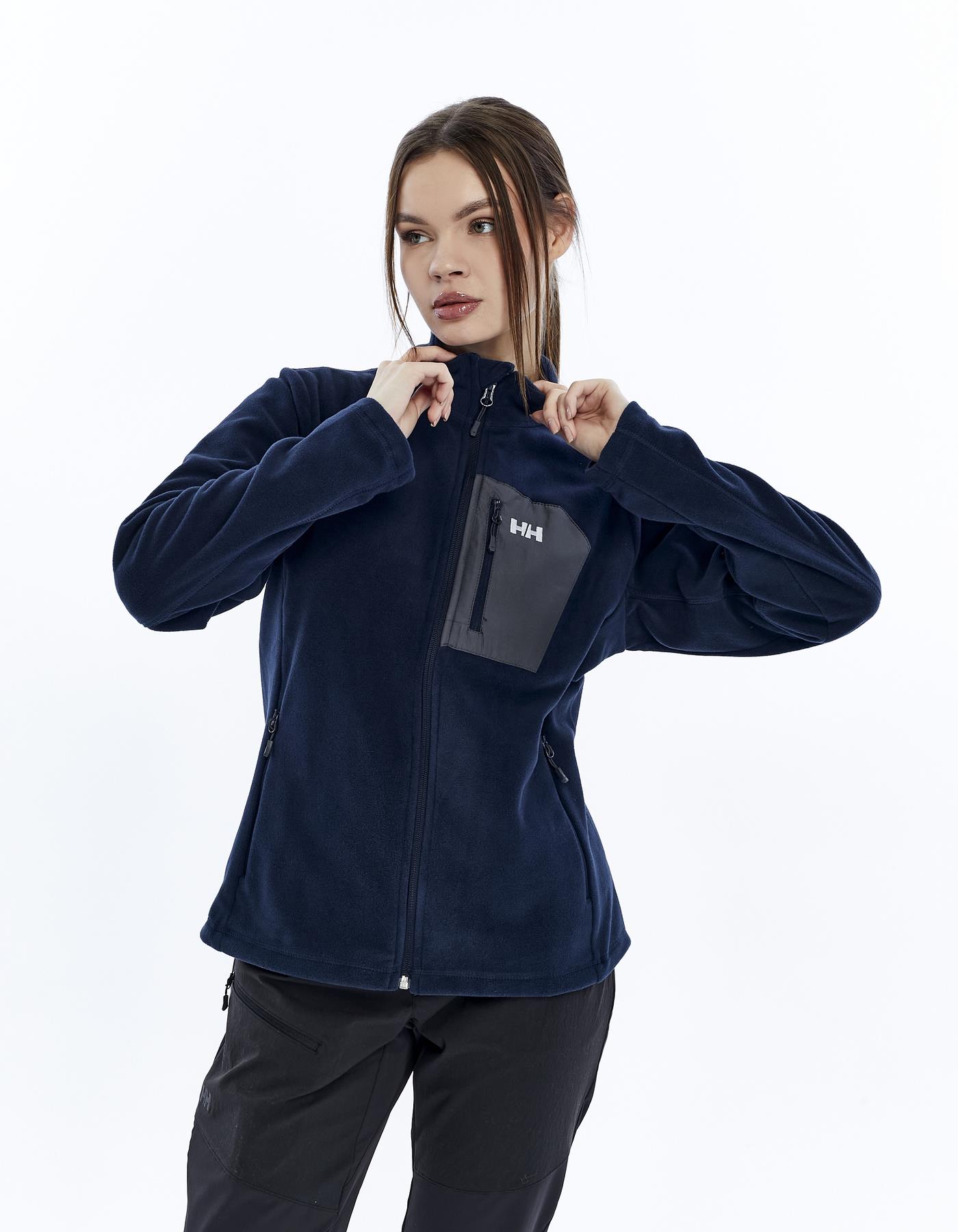 HELLY HANSEN W BLOCK FULLZIP POLAR MONT