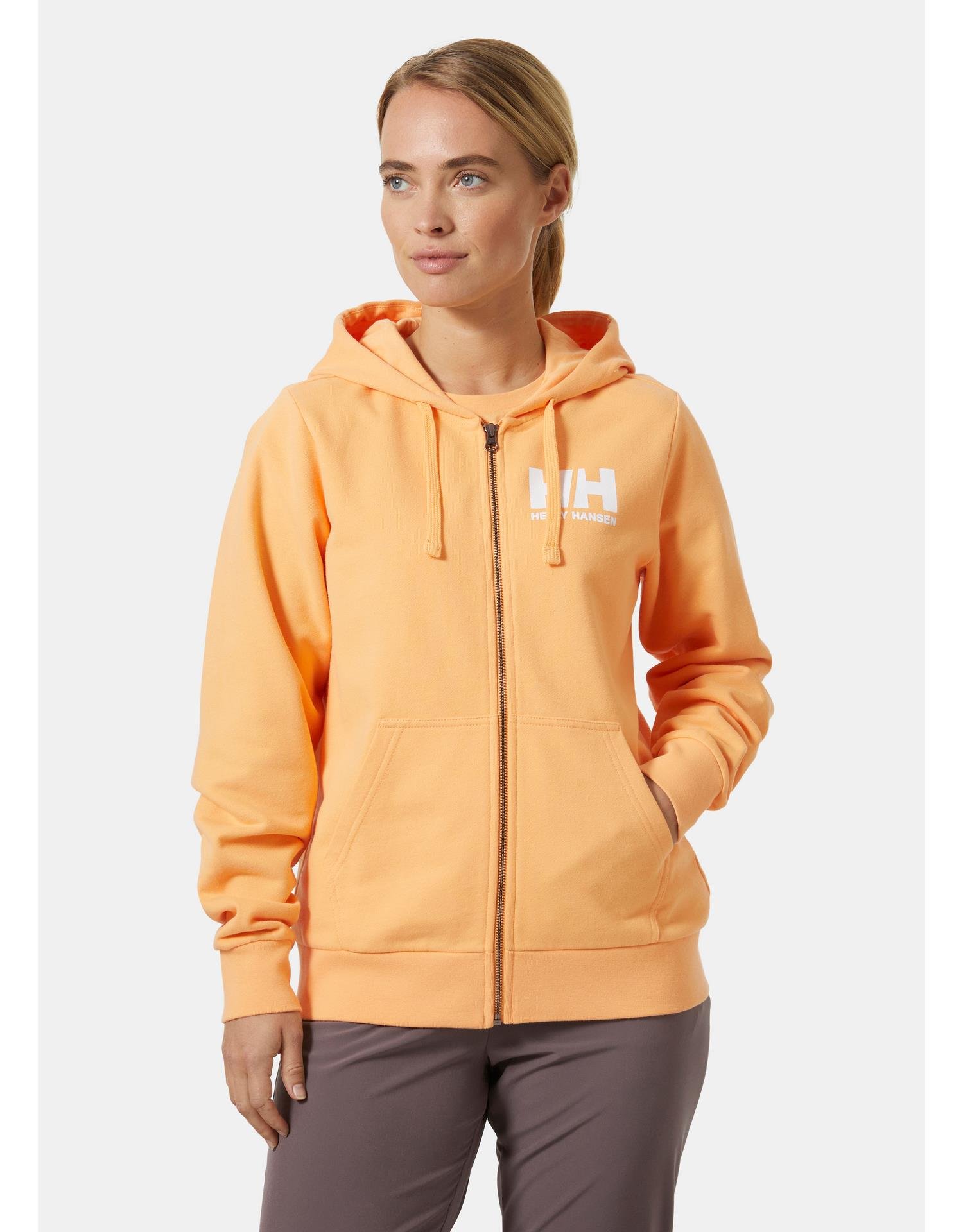 HELLY HANSEN W HH LOGO FULL ZIP 2.0 KAPİŞONLU SWEATSHIRT