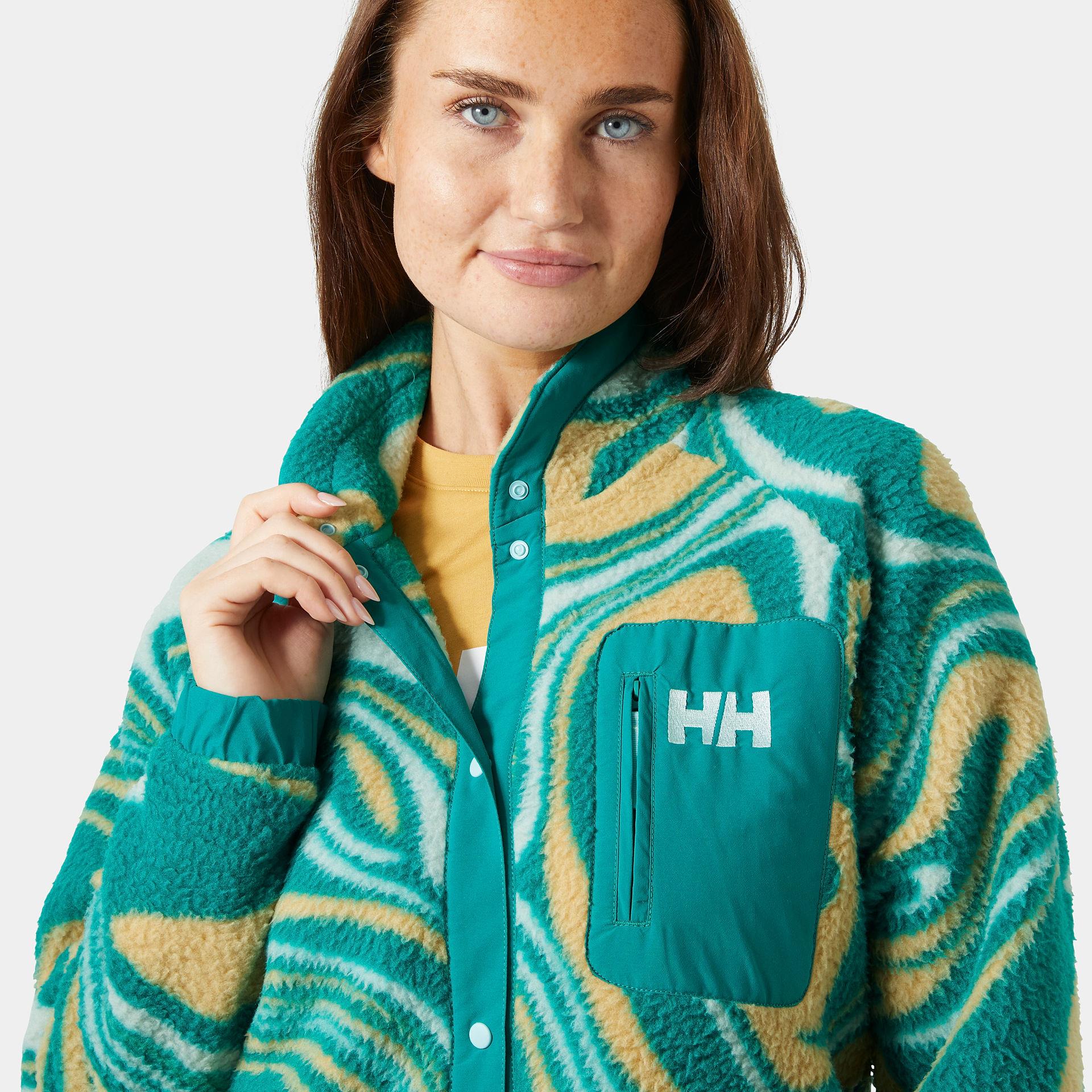 HELLY HANSEN W IMPERIAL PRINTED PILE SNAP MONT