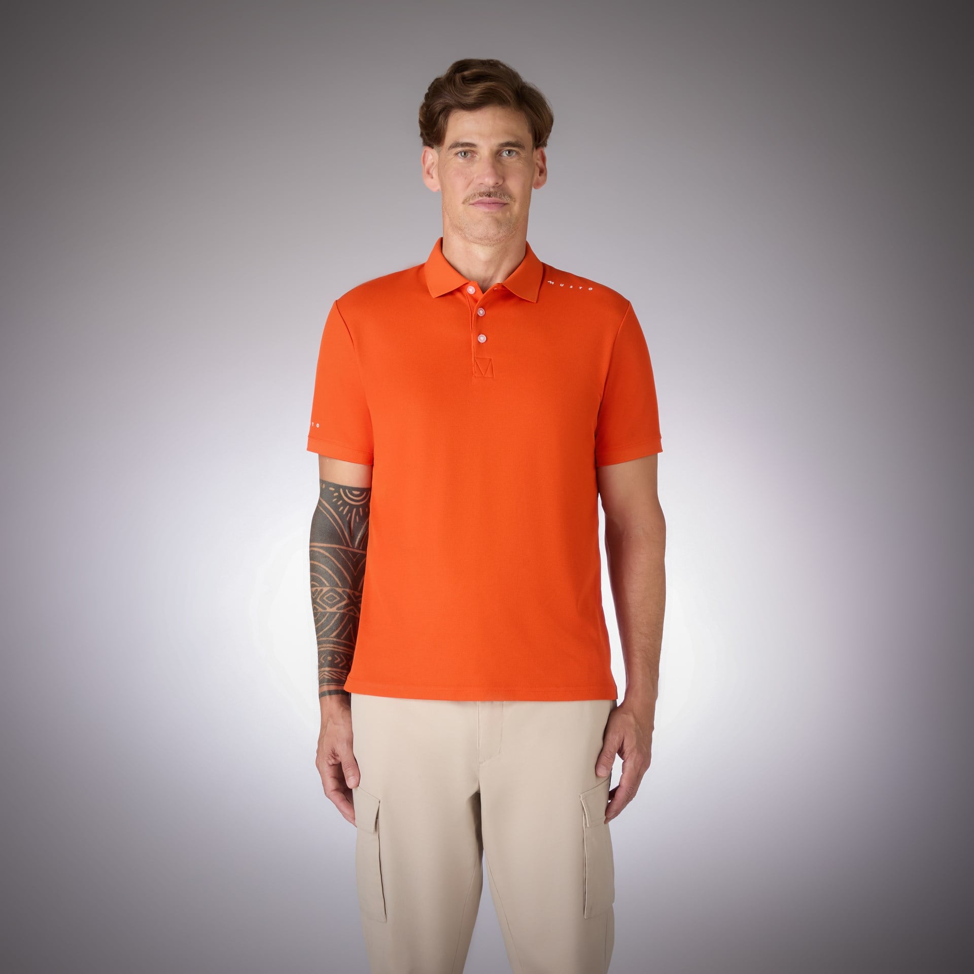 MUSTO M EVO CREW PRO LITE POLO T-SHIRT