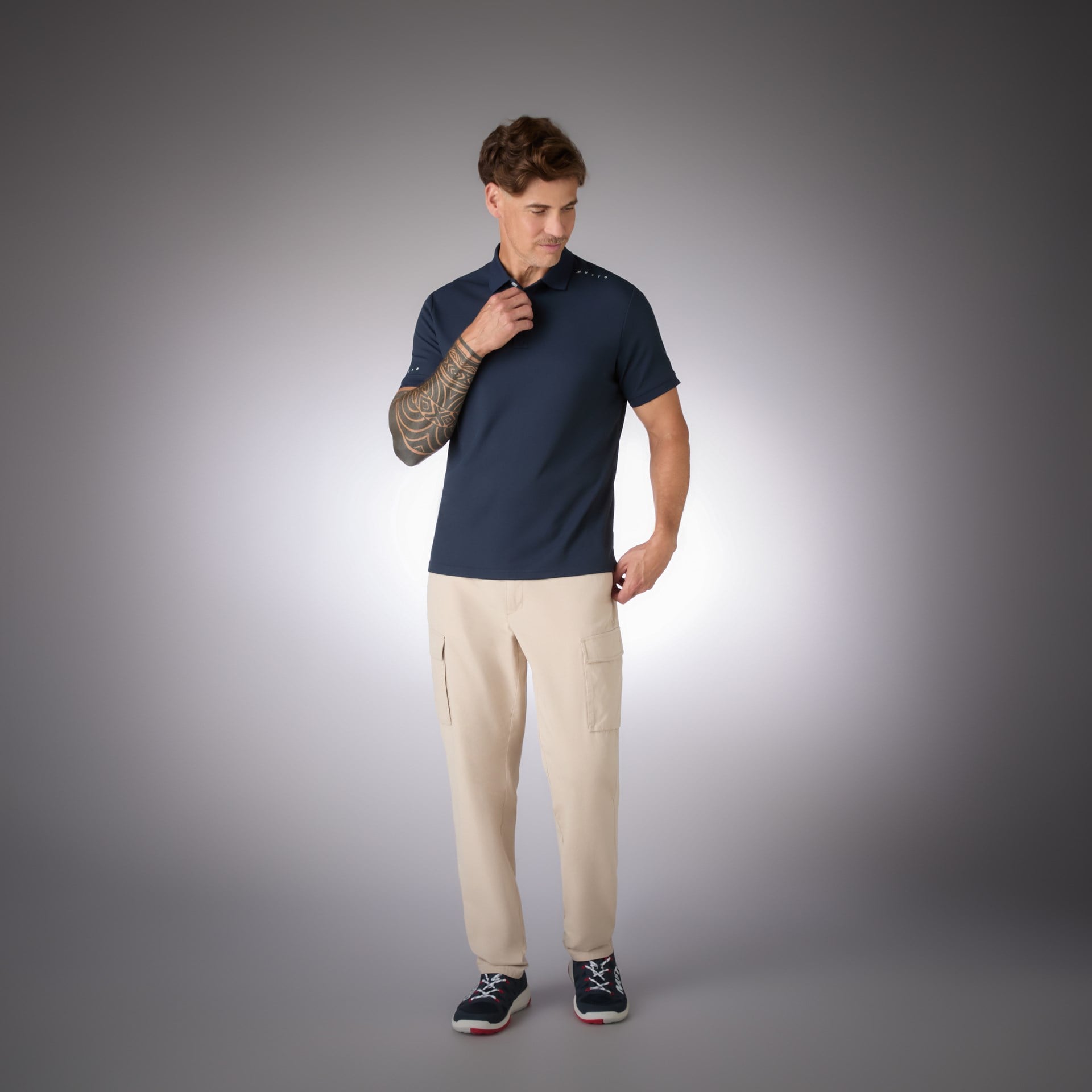 MUSTO M EVO CREW PRO LITE POLO T-SHIRT