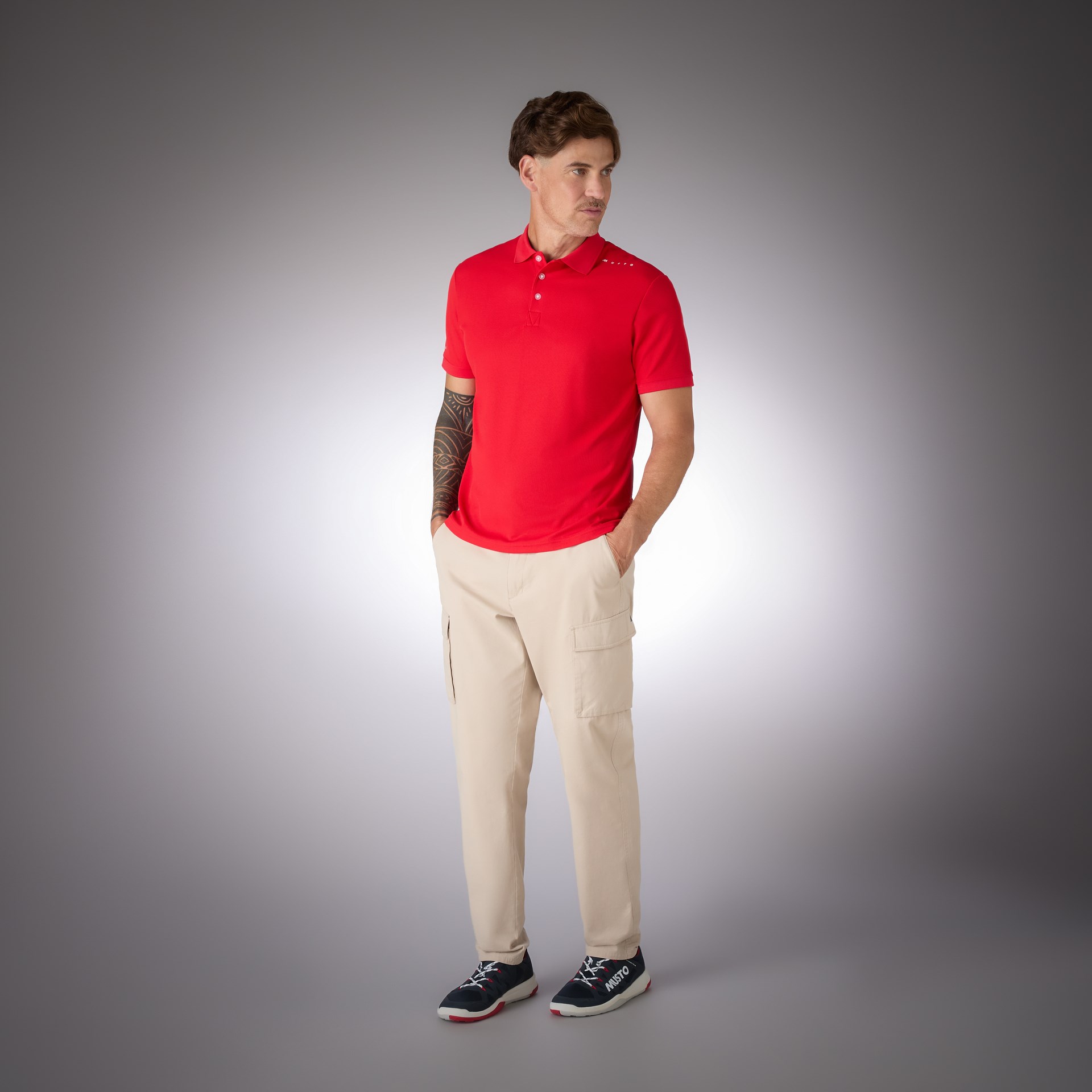 MUSTO M EVO CREW PRO LITE POLO T-SHIRT