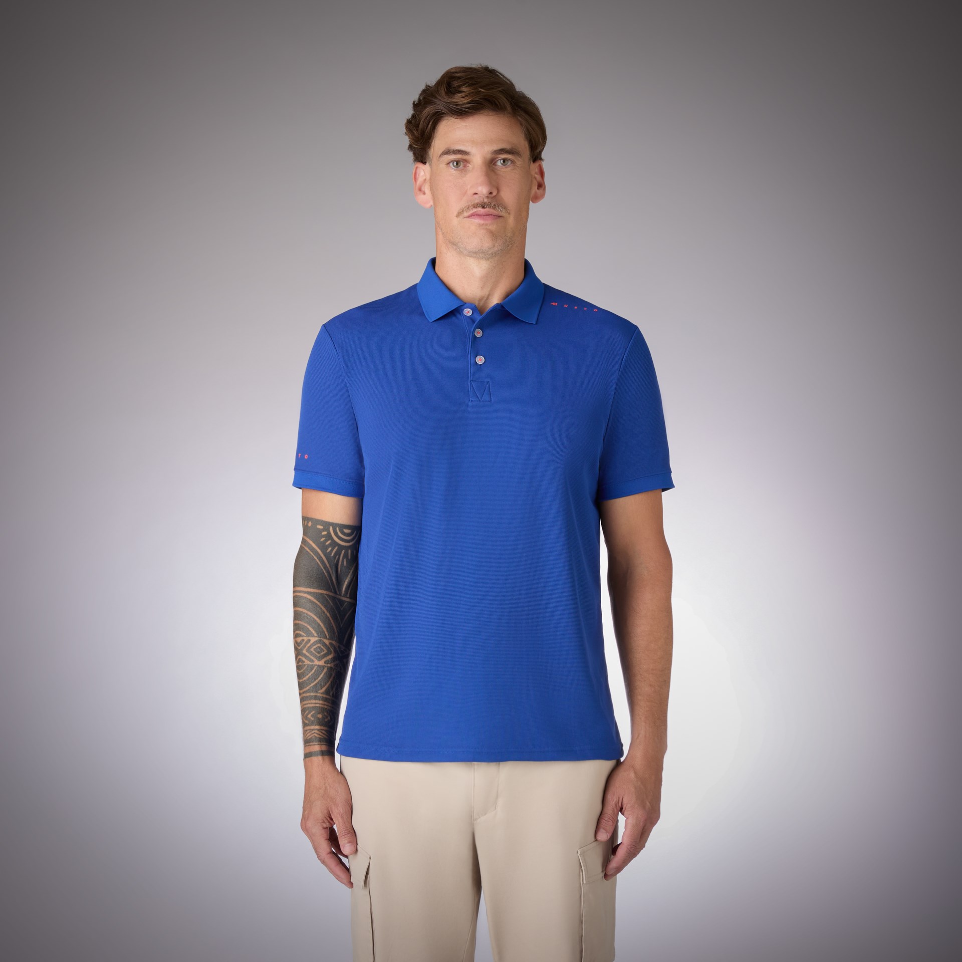 MUSTO M EVO CREW PRO LITE POLO T-SHIRT