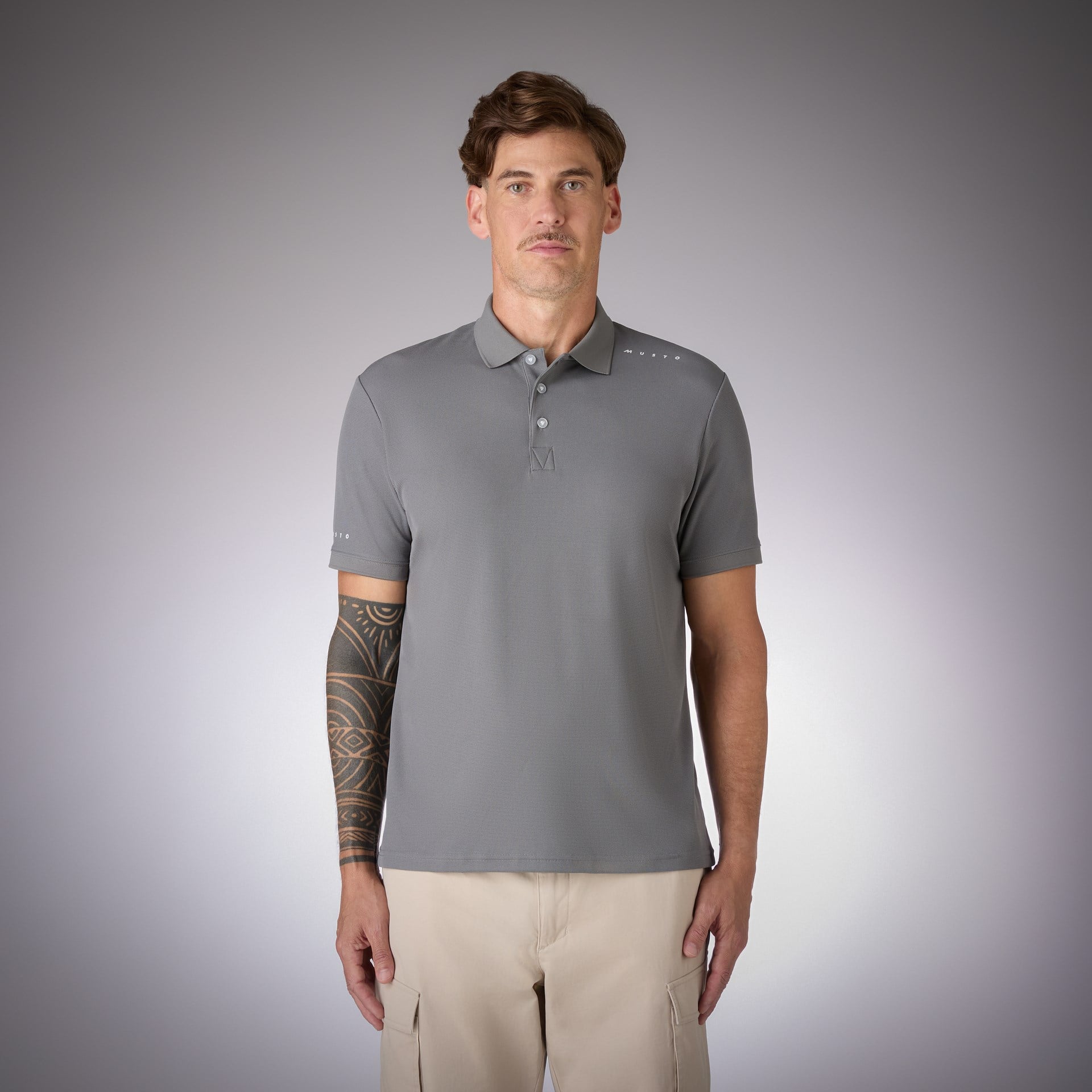 MUSTO M EVO CREW PRO LITE POLO T-SHIRT
