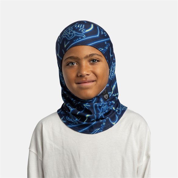 BUFF THERMONET® HINGED BALACLAVA NASVI NIGHT BLUE