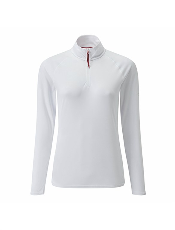 GILL WOMENS UV TEC LONG SLEEVE ZIP TEE