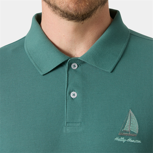 HELLY HANSEN MESSINA GRAPHIC FITTED POLO T-SHIRT