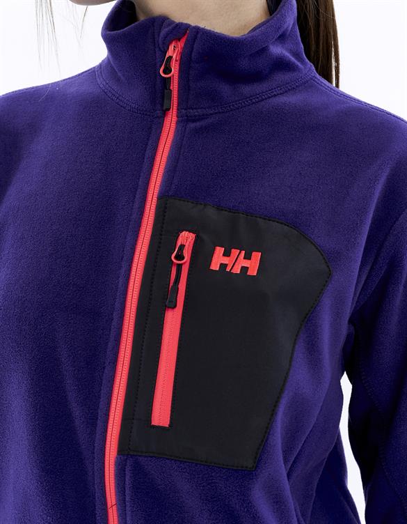HELLY HANSEN W BLOCK FULLZIP POLAR MONT